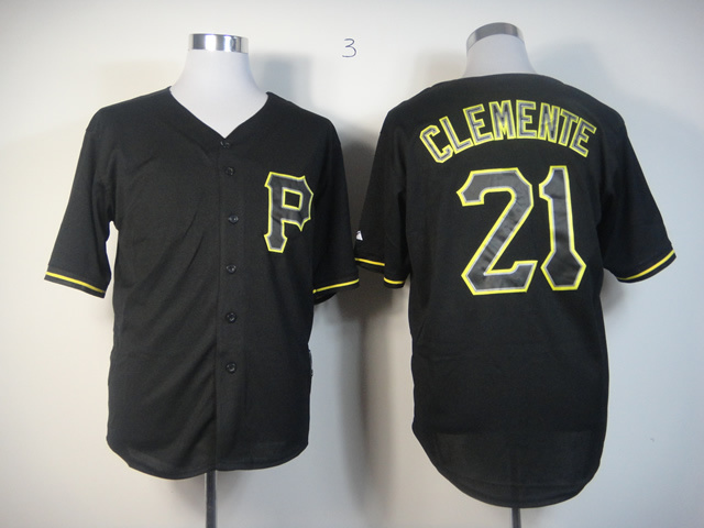 Men Pittsburgh Pirates #21 Clemente Black MLB Jerseys1->pittsburgh pirates->MLB Jersey